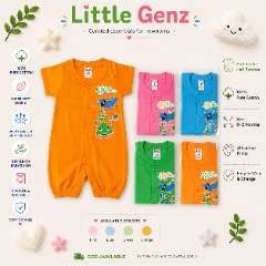 100% Pure Cotton Half Sleeve Half Romper (0-12 Months)