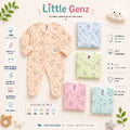 100% Pure Cotton Full Sleeve Front Open Romper (0-12 Months)