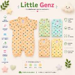 Half Sleeve Collared Baby Romper | Front Open Summer Romper