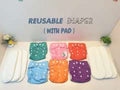 Reusable Cloth Diaper with 5 Layer Insert Pad