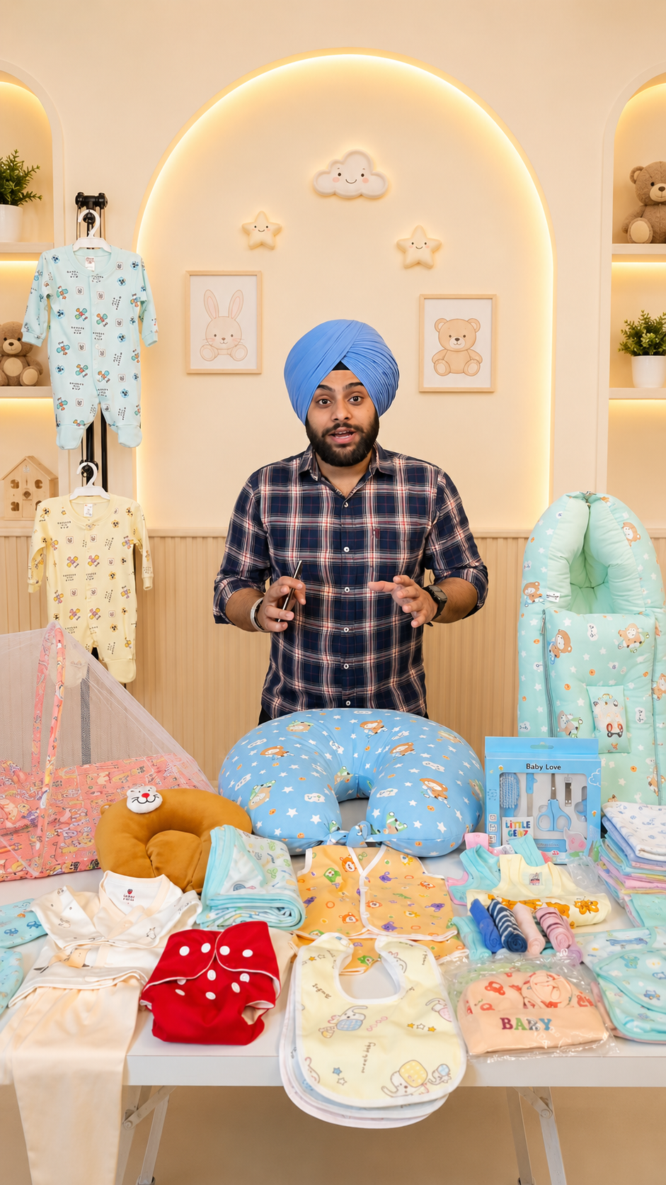80 Items Summer Newborn Baby Essentials Combo Kit | Little Genz