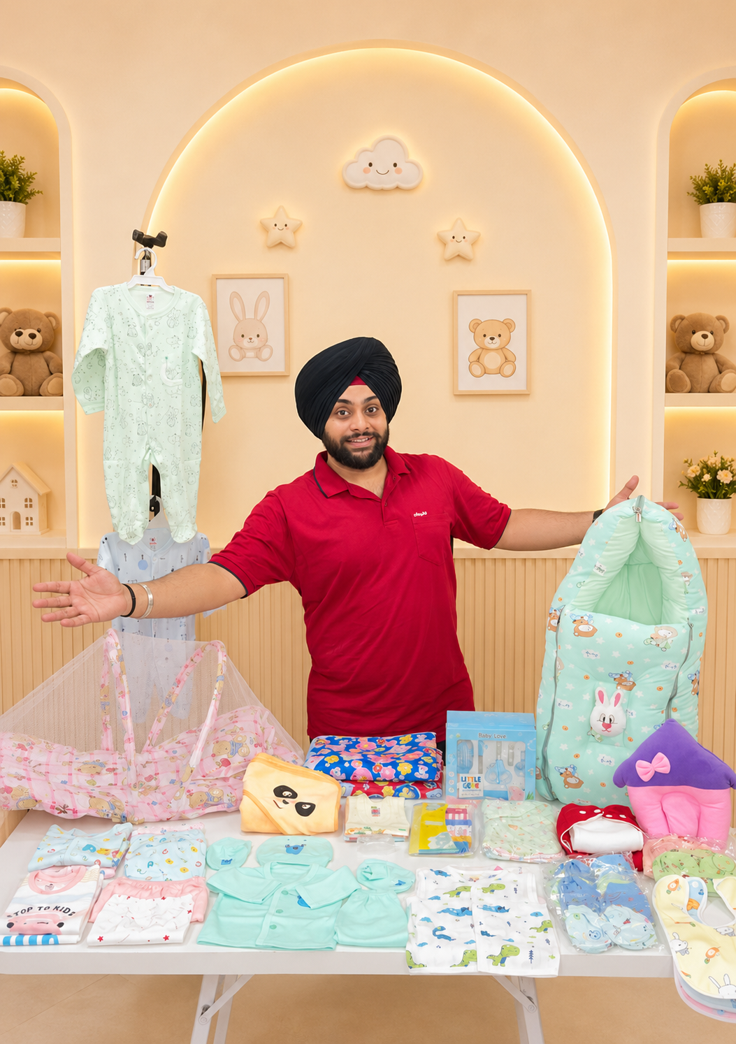 88 Items Summer Newborn Baby Essentials Combo Kit | Little Genz