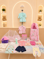 70 Premium Summer Newborn Baby Girl Essentials Combo Kit | Little Genz
