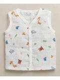 Muslin Cotton Cut Sleeve Jhabla (Single Piece)