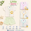 100% Pure Cotton Front Open Half Sleeve T-Shirt & Nikkar Set