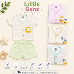 100% Pure Cotton Front Open Half Sleeve T-Shirt & Nikkar Set