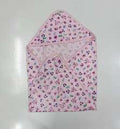 Cotton Hooded Baby Swaddle | 75x 50cm baby receiving blanket