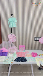 70 Premium Summer Newborn Baby Girl Essentials Combo Kit | Little Genz